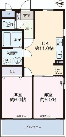 ライオンズマンション原宿3F_間取り図