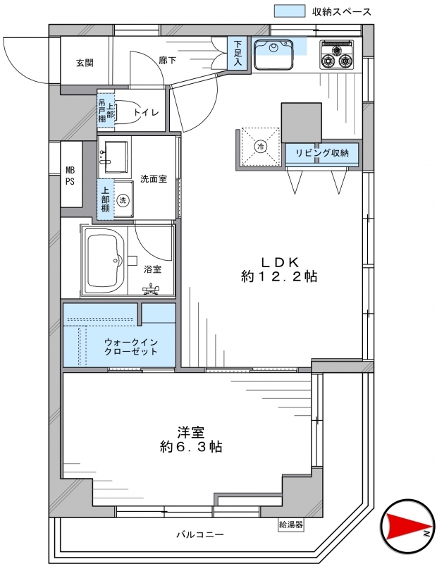 第12宮庭マンション601号室 (1)