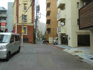 朝日マンション赤坂南部坂-前面道路