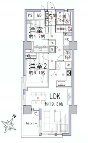 ライオンズマンション南平台303間取り.jpg