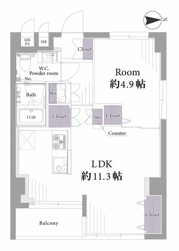 ノア南麻布505間取図 - コピー.jpg