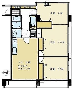 第三宮廷マンション605号室 平面図 - コピー.jpg