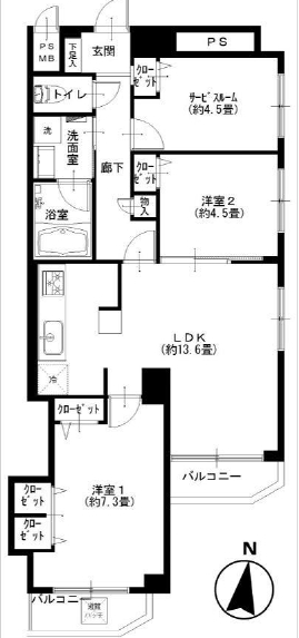 ライオンズマンション広尾第2_601間取図.jpg