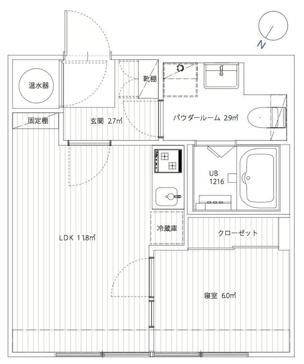 ストークメイジュ606間取図.jpgのサムネイル画像