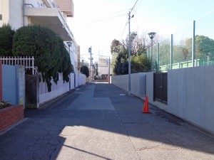 南青山スカイハイツの前面道路画像