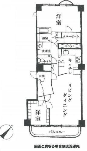 南青山ハウス4F間取り図