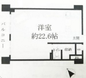 南青ハイツ2F-間取り図